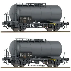 Coffret de 2 wagons-citernes type Zs-w DR - Roco 6600245, H0 1/87