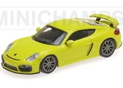 Minichamps 870066122 Porsche Cayman GT4 Car, Yellow - Busch véhicul...