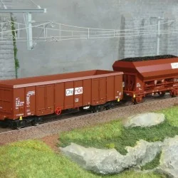 Set de 2 wagons de marchandises Chemoil - Roco 6600221, H0 1/87