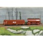 Set de 2 wagons de marchandises Chemoil - Roco 6600221, H0 1/87 ROCO_6600221-Set de 2 wagons de marchandises Chemoil - Roco 6600221, H0 1/87