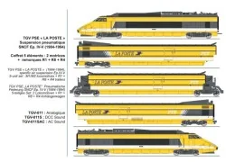 Coffret TGV PSE « La Poste », 5 éléments, digital sonore - REE TGV0...