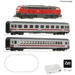 Coffret de départ locomotive diesel BR 212 et train-grue, digital Z...