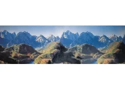 Fond de décor montagnes Neuschwanstein - FALLER 180512