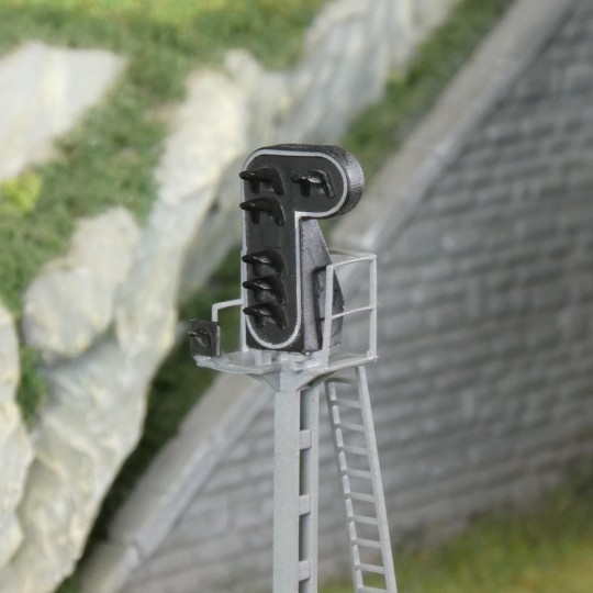 RAILITY_207HF-Signal HO 5 feux type F, mat léger haut SNCF - Raility 206HF, fictif sans LED