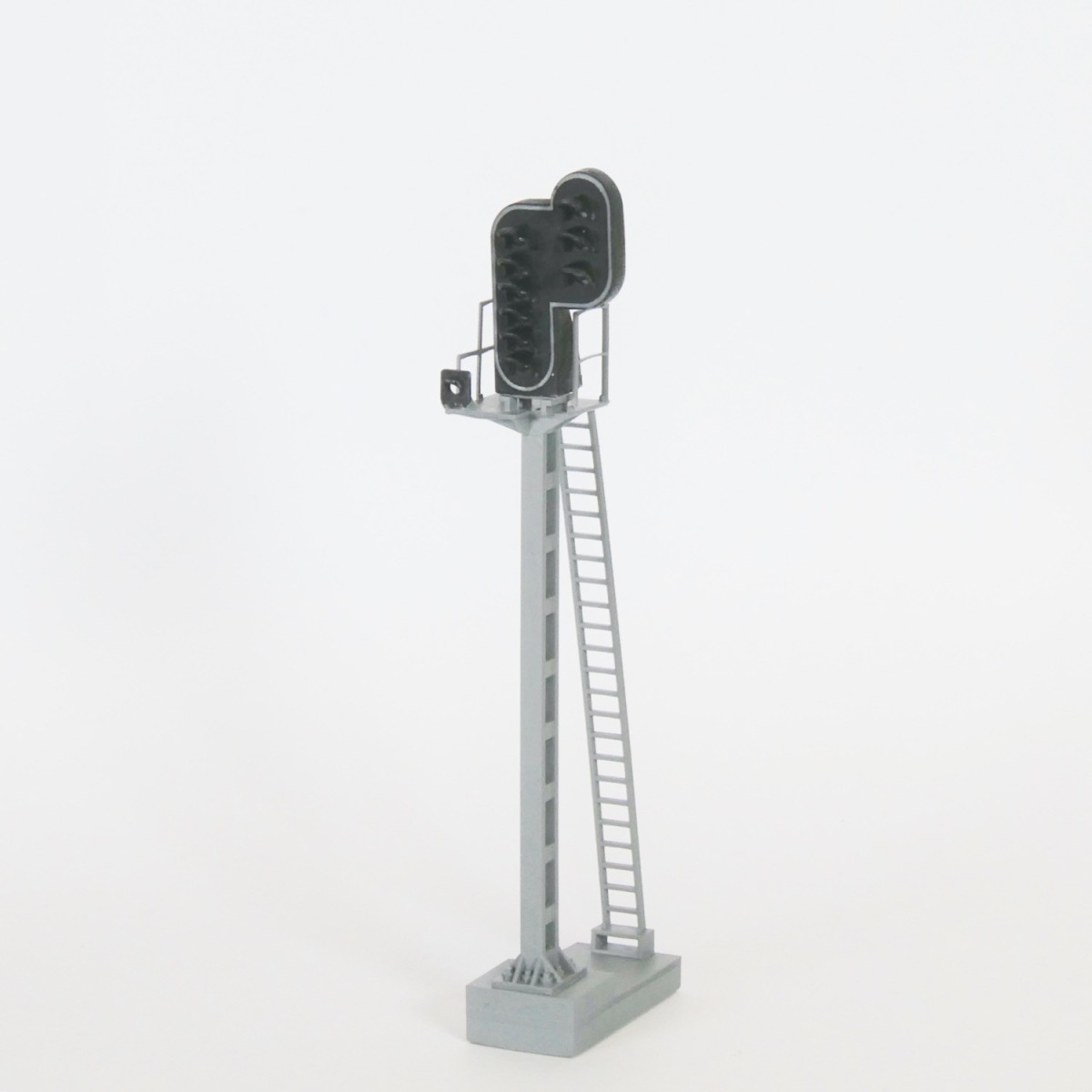 HO signal with 9 lights, type H, lightweight tall mast, SNCF - Rail...