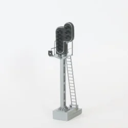 Signal HO 9 feux type H, mat léger SNCF - Raility R.211F, fictif sa...