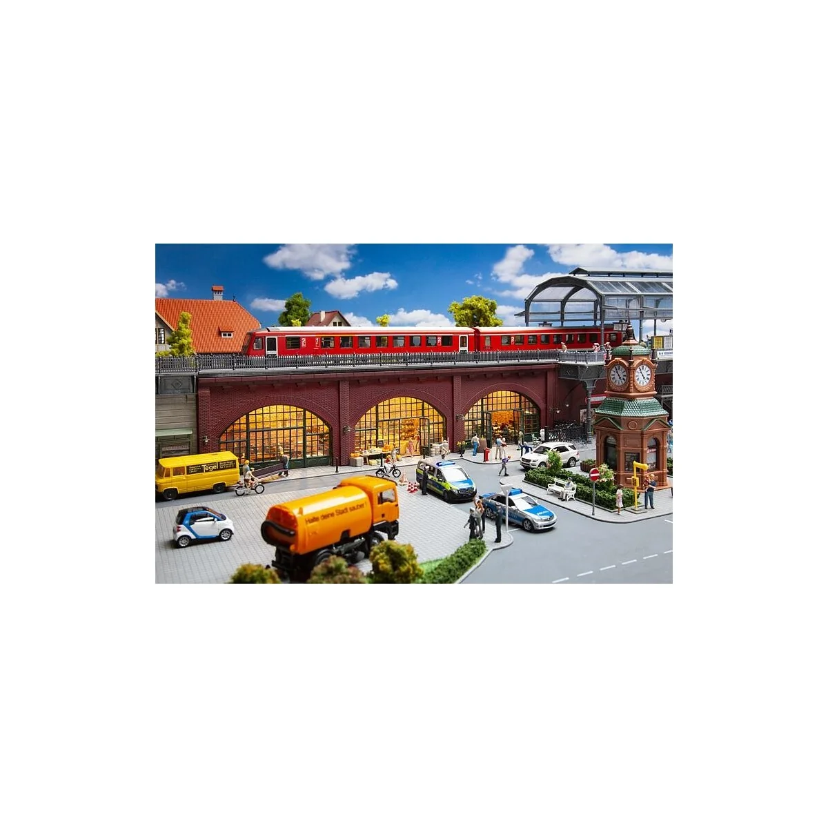 Faller 120571 Model Kit, Arcades with shops and interior fittings -...