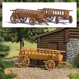 Busch 1385 Hay wagons - Busch - Busch_1385