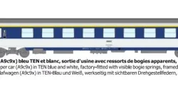 CORAIL A9c9x sleeper car, framed logo - HO - REE JM030