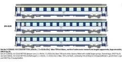 Set of 3 CORAIL A9c9x / B10c10x sleeping cars - HO - REE JM029