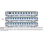 JM-029-Set de 3 voitures voyageurs CORAIL A9c9x / B10c10x - HO - REE JM029