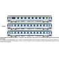 Set de 3 voitures VU couchettes CORAIL A9c9x / B10c10x - HO - REE J... JM-029-Set de 3 voitures VU couchettes CORAIL A9c9x / B10c10x - HO - REE JM029