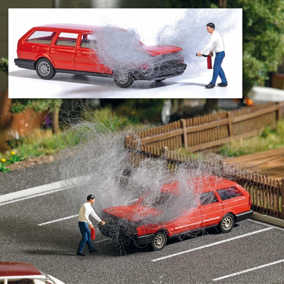 Busch 7881 Car with burning engine - Busch_7881