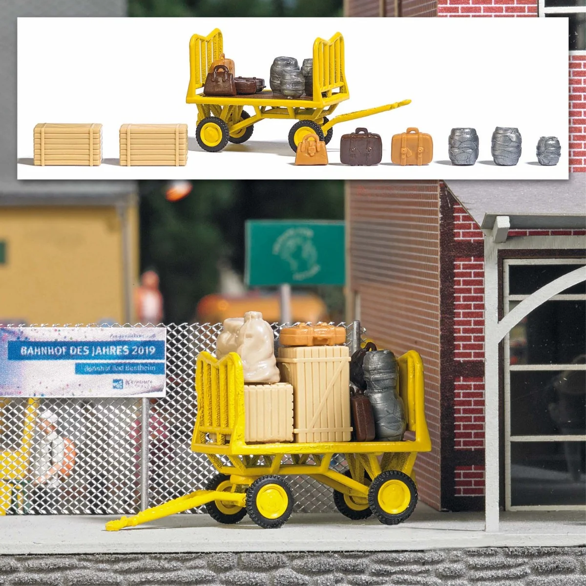 Busch 1646 Postal Cart with Accessories - Busch_1646