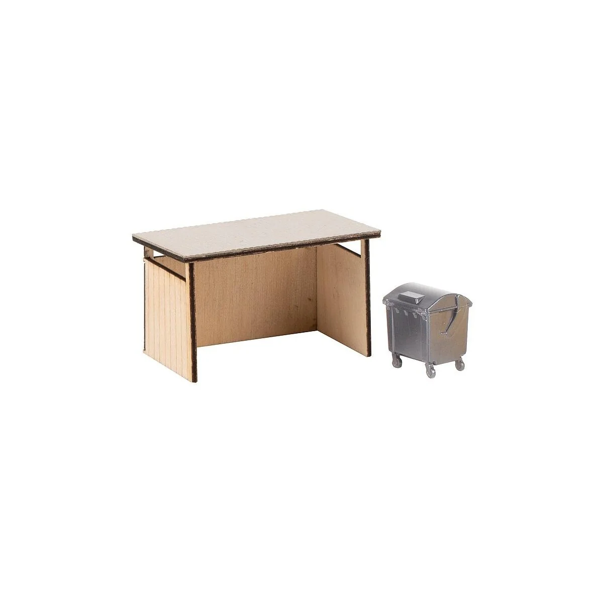 Faller 180300 Model Kit, Rubbish Shelter with Recycling Container -...