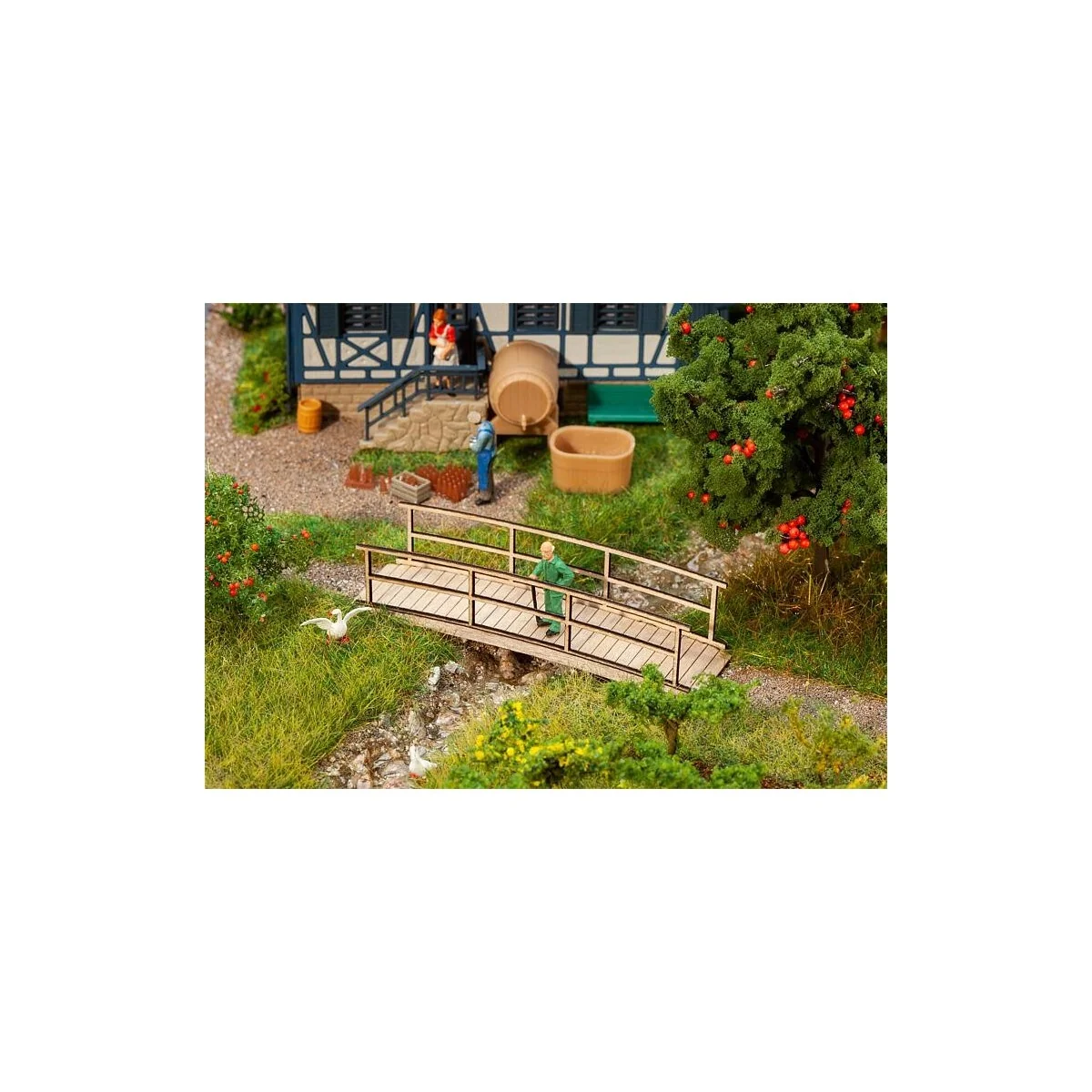 Faller 180301 Model Kit, Small Wooden Bridge - Faller_180301