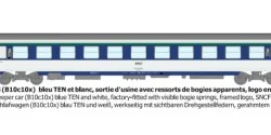 CORAIL B10c10x sleeper car, framed logo - HO - REE JM031