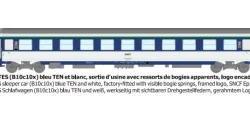 CORAIL B10c10x sleeper car, framed logo - HO - REE JM032