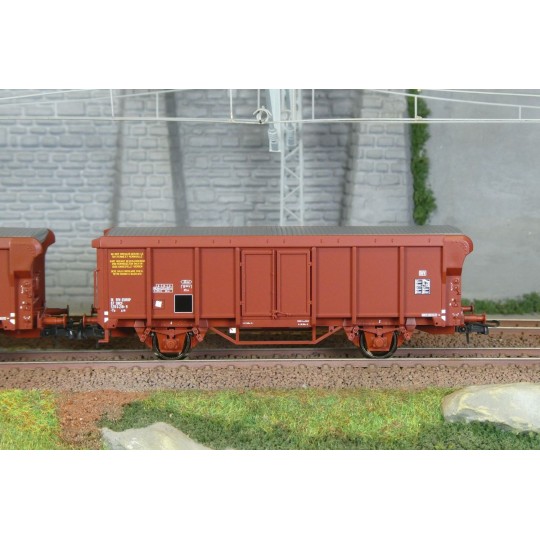 ROCO_6600251-Set de 3 wagons-citernes Zacns GATX - Roco 6600277, H0 1/87