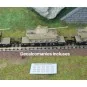 Fleischmann 845606 Set of 3 flat wagons for transporting heavy load... Fle_845606-Fleischmann 845606 Set of 3 flat wagons for transporting heavy loads, DRB, loaded with Panther tanks, N scale