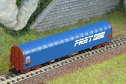 Wagon à bâches coulissantes type Rils « FRET » SNCF - N 1/160 - Fle...