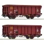 Set of 2 roll-top wagons, type Ts, SNCF - HO - Roco 6600251 ROCO_6600251-Set of 2 roll-top wagons, type Ts, SNCF - HO - Roco 6600251