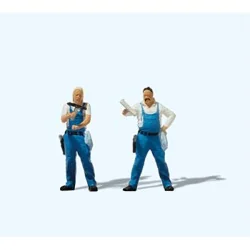 Figurine nettoyeurs de vitres HO Preiser 28265