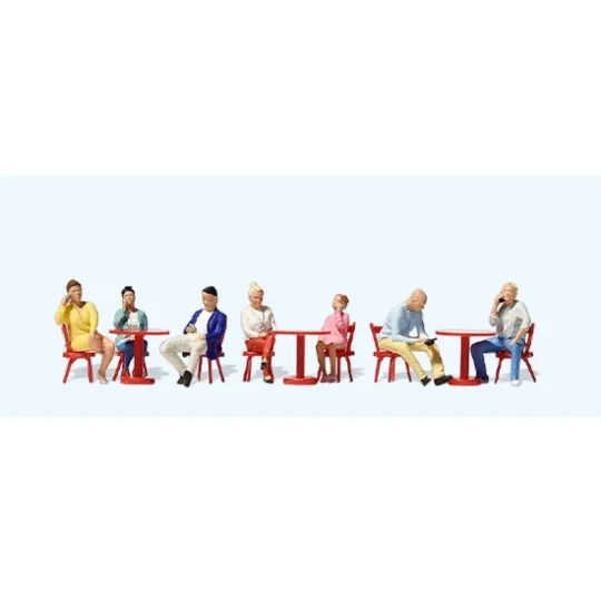 Preiser WiFi Café Figures 10807 HO Preiser_10807-Preiser WiFi Café Figures 10807 HO