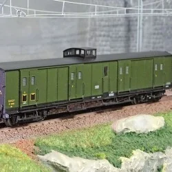 Ree Modeles VB350 Fourgon à bogies, ex-PLM, vert 306, vigie, SNCF Ree Modeles VB-350 - 1