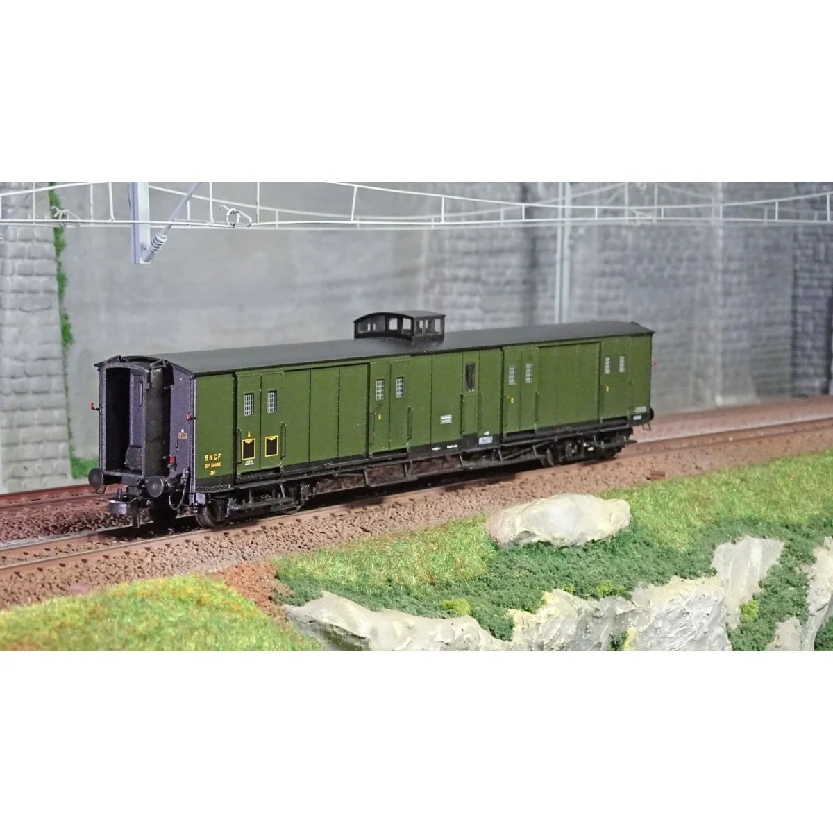 Ree Modeles VB350 Bogie Van, ex-PLM, green 306, lookout post, SNCF ...