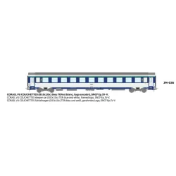 CORAIL B10c10x sleeper car, framed logo - HO - REE JM036