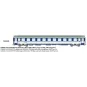 Voiture VU couchettes CORAIL B10c10x, logo nouille - HO - REE JM039 JM-039-Voiture VU couchettes CORAIL B10c10x, logo nouille - HO - REE JM039