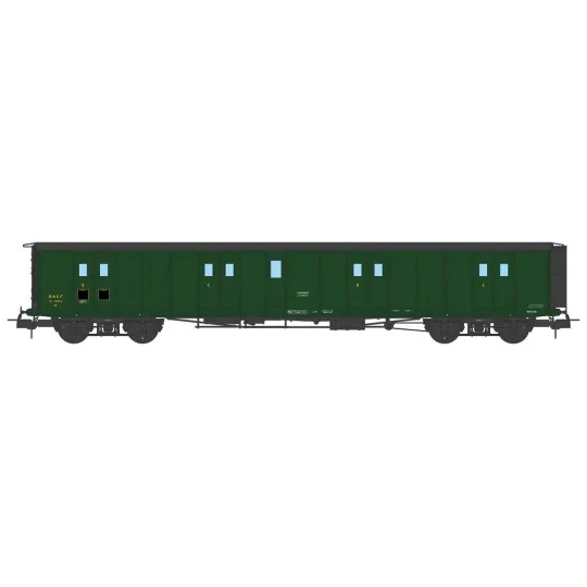 VB-352-Ree Modeles VB352 Bogie van, ex-PLM, green 306, SNCF