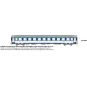 CORAIL B10c10x sleeper van, cap logo - HO - REE JM044 JM-044-CORAIL B10c10x sleeper van, cap logo - HO - REE JM044