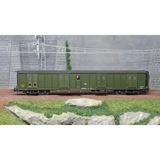 VB-352-Ree Modeles VB352 Bogie van, ex-PLM, green 306, SNCF