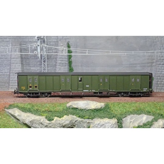 VB-352-Ree Modeles VB352 Fourgon à bogies, ex-PLM, vert 306, SNCF