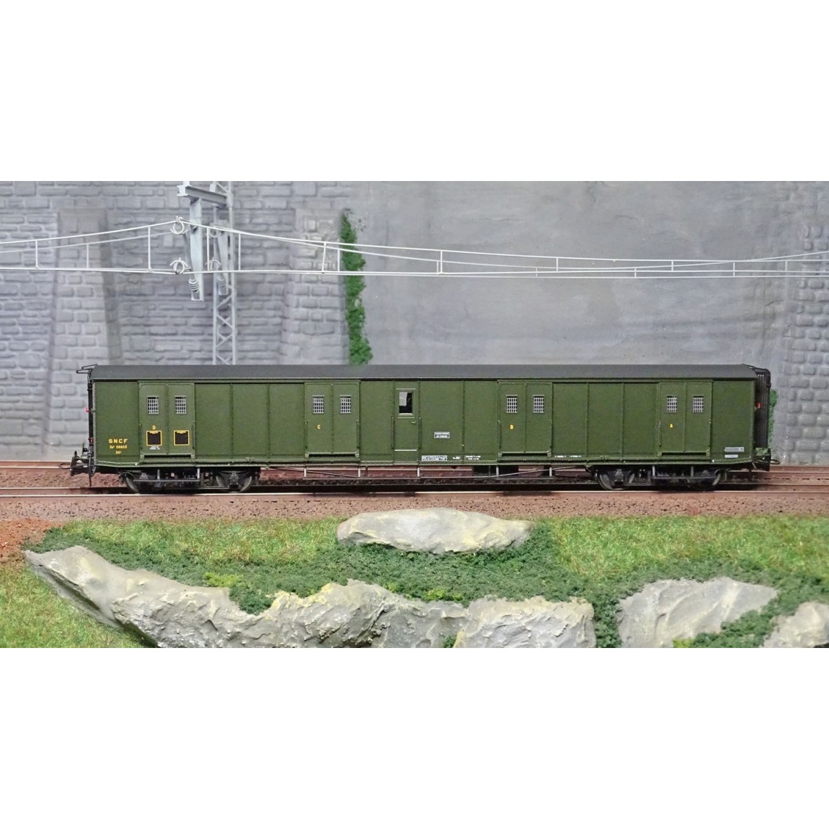 Ree Modeles VB352 Fourgon à bogies, ex-PLM, vert 306, SNCF Ree Modeles VB-352 - 2