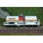 Trix_18979-Chemical tank wagon with bogies "Millet" - Trix 18979 - N