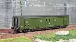 Ree Modeles VB353 Fourgon à bogies, ex-PLM, métallisé, vert 306, SNCF, feux fonctionnels Ree Modeles VB-353 - 1