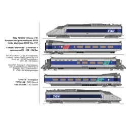 TGV RENOV 1 rame n°91 SR10, 5 éléments, Atlantique SNCF, DCC Sonore...