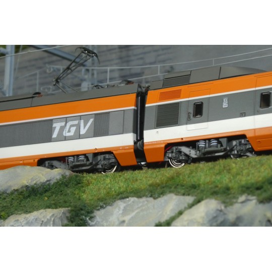TGV SNCF PSE set no. 112 CFF 5 elements - REE Modèles TGV008, HO 1/87 TGV-008-Ree Modeles TGV001 Set of 5 TGV PSE Trainset (Original Trainset No. 69), SNCF - TGV-008