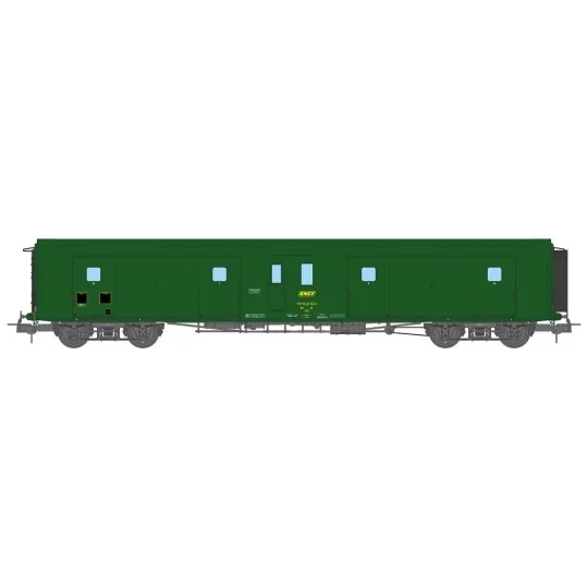 VB-355-Ree Modeles VB355 Bogie van, ex-PLM, metallic, green 301, SNCF, working lights