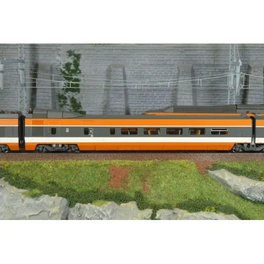 Coffret TGV SNCF PSE n°112 CFF 5 éléments, digital sonore - REE Mod... TGV-008.S-Coffret TGV SNCF PSE n°112 CFF 5 éléments, digital sonore - REE Modèles TGV008S, HO 1/87