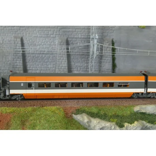 TGV-010-Coffret de remorques TGV SNCF PSE rame n°112 CFF 2 éléments R3 R7 - REE Modèles TGV010, HO 1/87