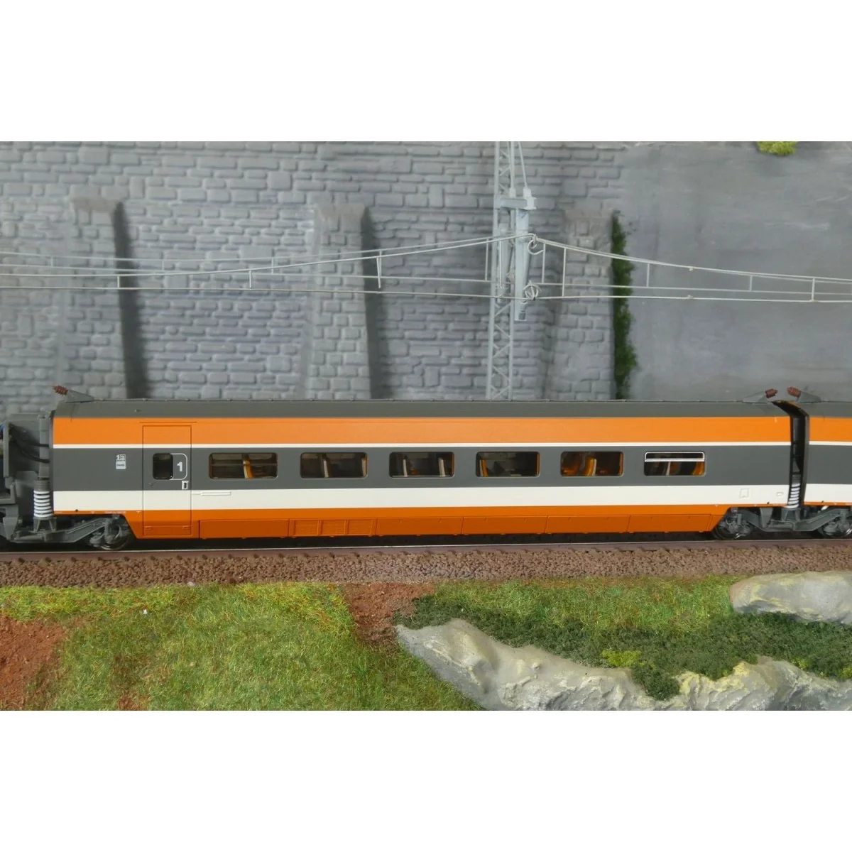 Coffret de remorques TGV SNCF PSE rame n°112 CFF 2 éléments R3 R7 -...