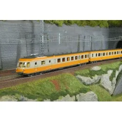 Ree Modeles MB262 RGP 1 X 2732 railcar, concrete orange, SNCF, LYON...