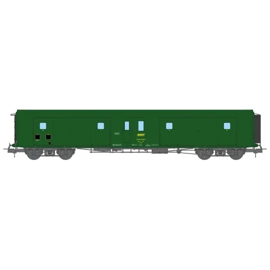VB-356-Ree Modeles VB356 Bogie van, ex-PLM, metallic, green 301, SNCF, working lights