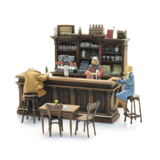 ARTI_387.692-Intérieur de café Artitec 387.692 - H0 1/87