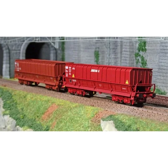Lsm_30805-LS Models 30805 Set of 2 open wagons, SNCF, DMH red UIC, VTG / SOGEWAG