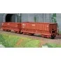 LS Models 32300 Set of 2 open wagons, SNCB, DM/DMH red UIC, SACILOR Lsm_32300-LS Models 32300 Set of 2 open wagons, SNCB, DM/DMH red UIC, SACILOR